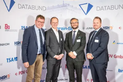 Gruppenfoto von Sirko Scheffler, Henri Schmidt, Matthias Kohlhardt und Simon Zeimke